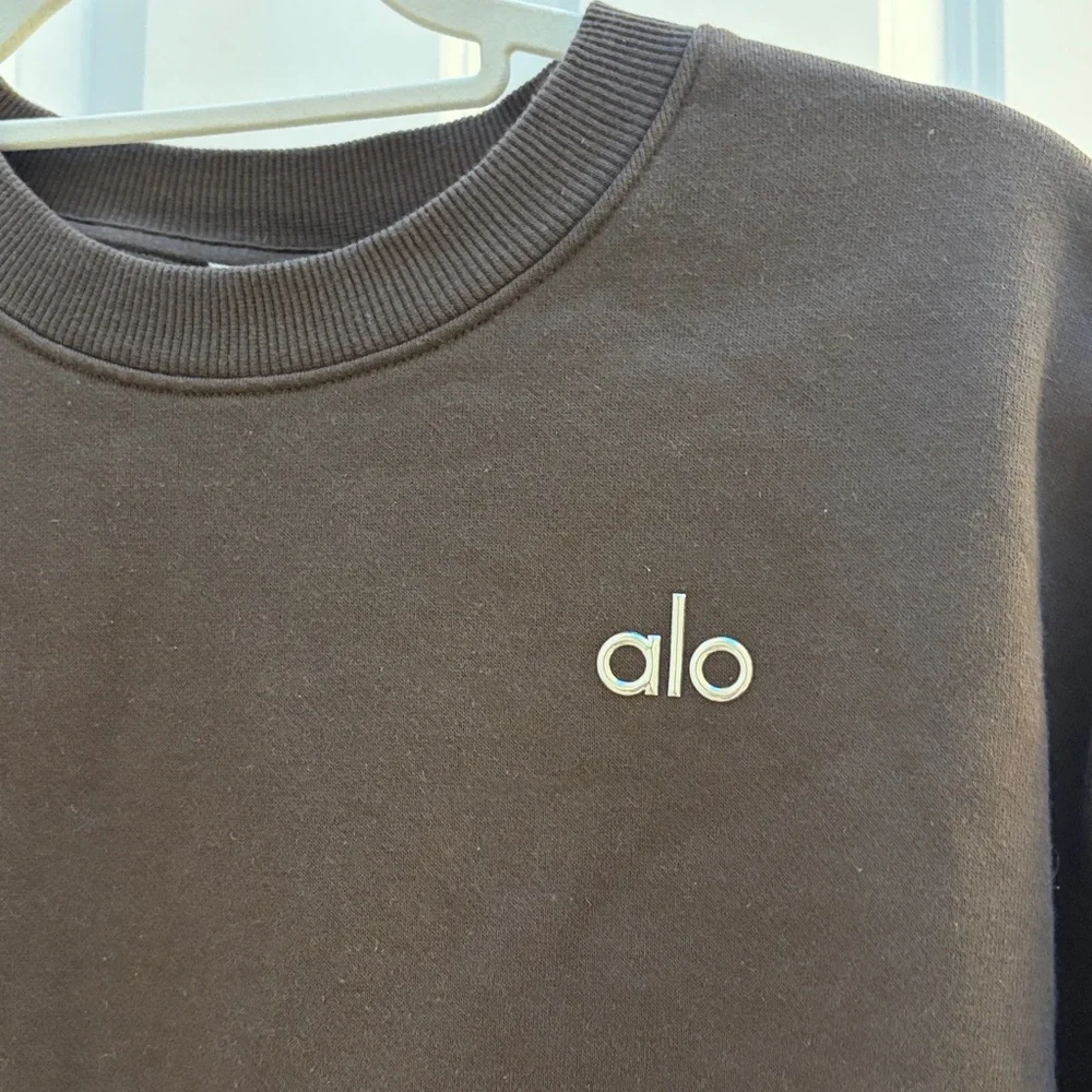 Alo yoga brown sweatshirt cotton blend women sz S small
EUC - Picture 2 of 7